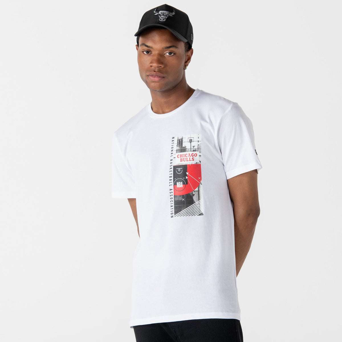Tricou Nba  Chicago Bulls Alb