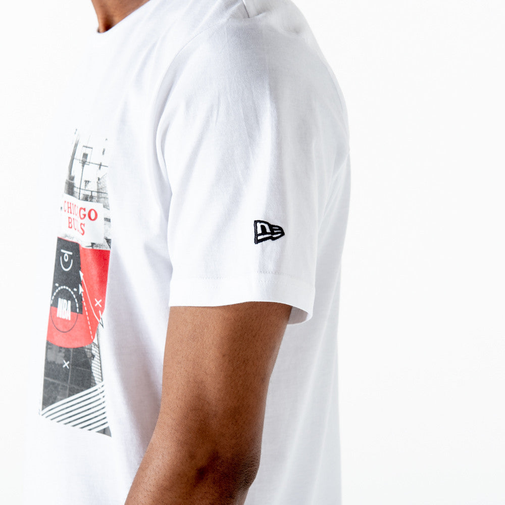 Tricou Nba  Chicago Bulls Alb