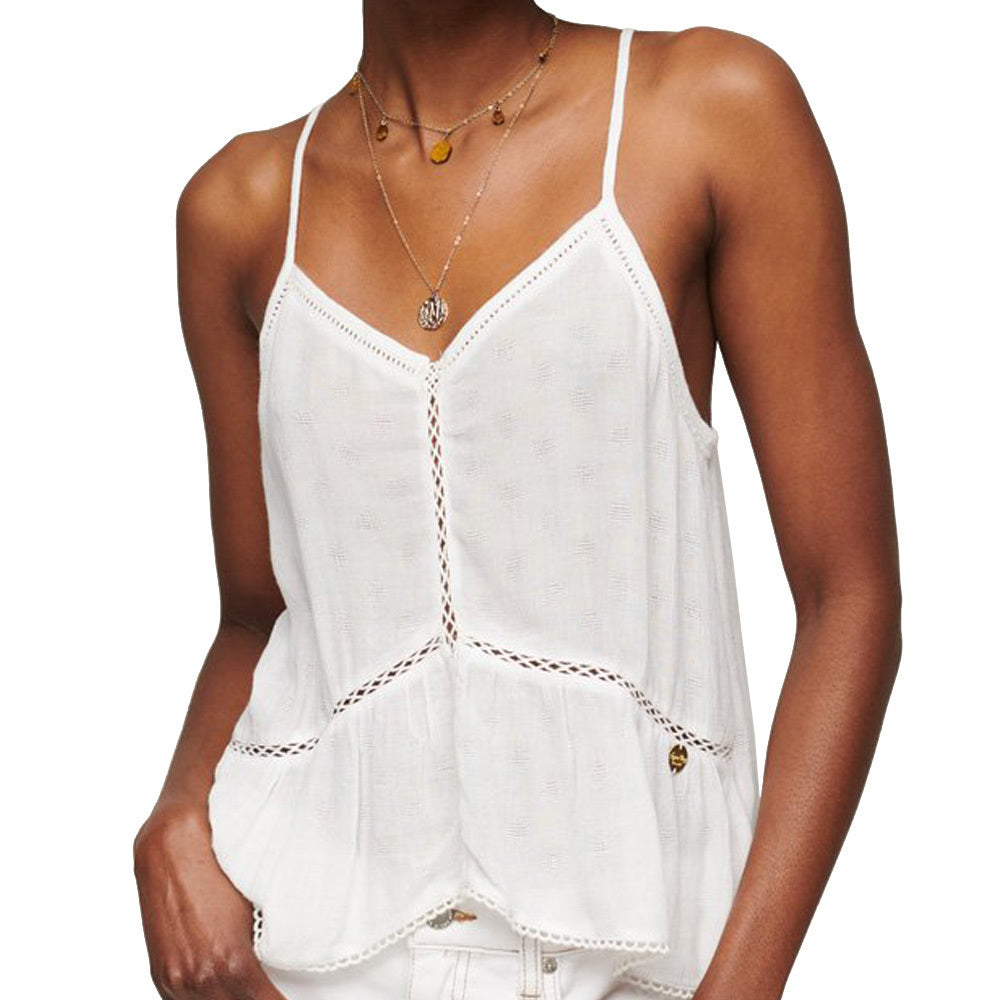Top alb Superdry Tanktop