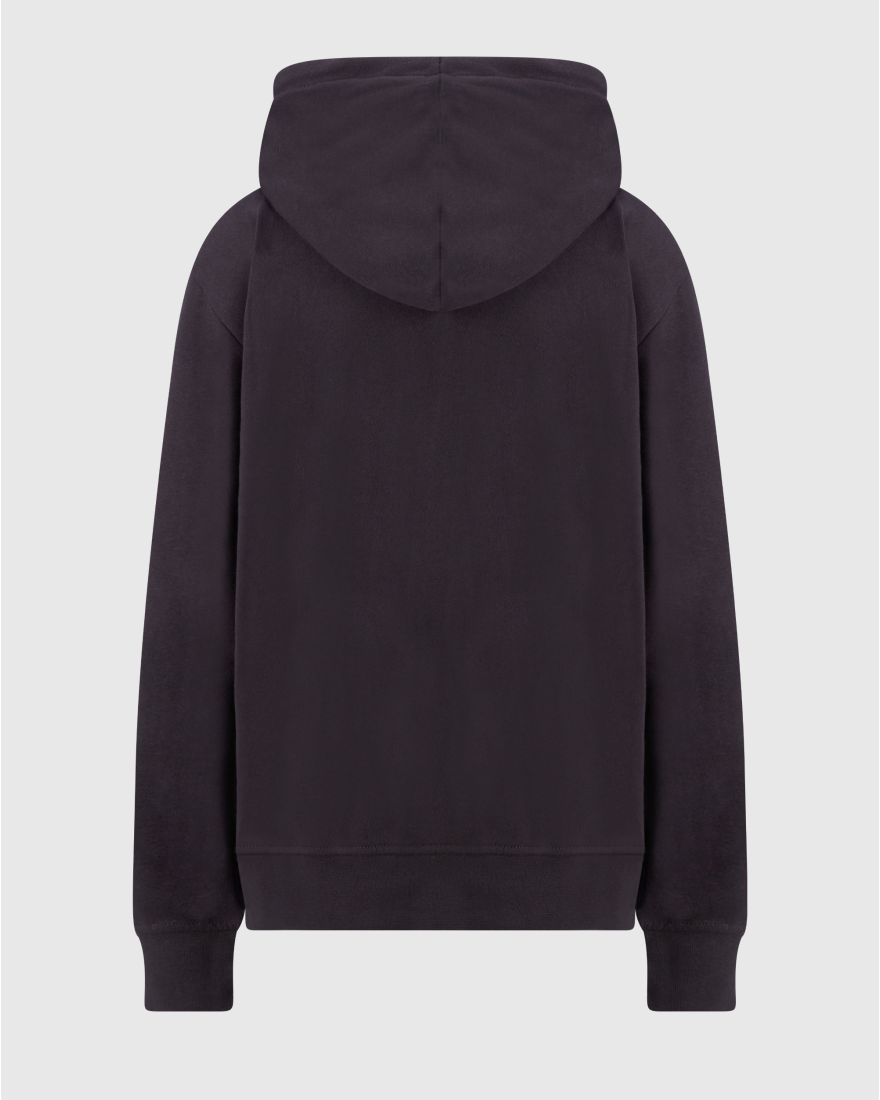 Hanorac negru DROP V CHEETAH PULLOVER FLEECE-B