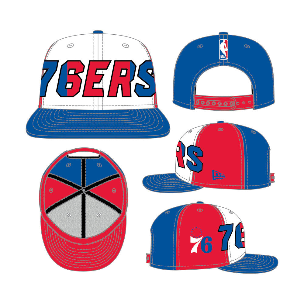 Șapcă New Era 59FIFTY Philadelphia 76Ers Fixă Multicoloră