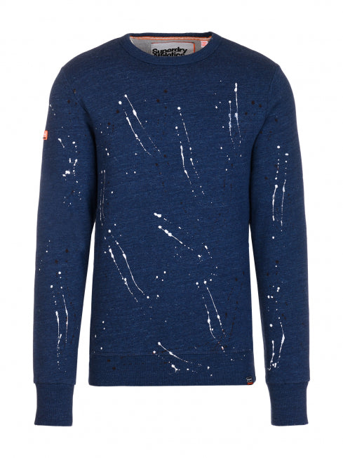 Pulover Superdry Painter Crew Sweat Albastru