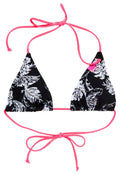 Sutien de baie Banana Leaf Tri Bikini Top Negru-Alb