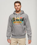 Hanorac Superdry TRAVEL POSTCARD GRAPHIC HOODIE