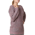 Pulover lung colorat Vans Sedgwick Sweat Frost