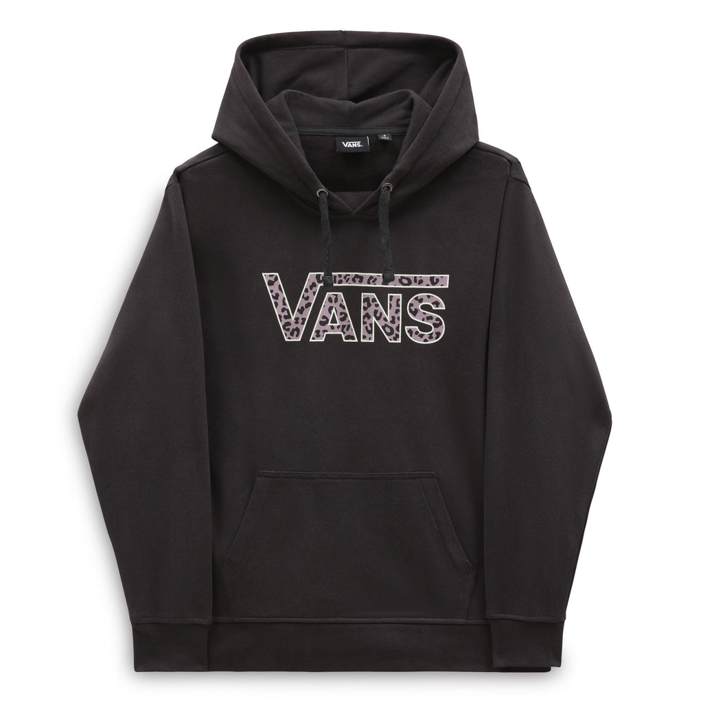 Hanorac negru DROP V CHEETAH PULLOVER FLEECE-B