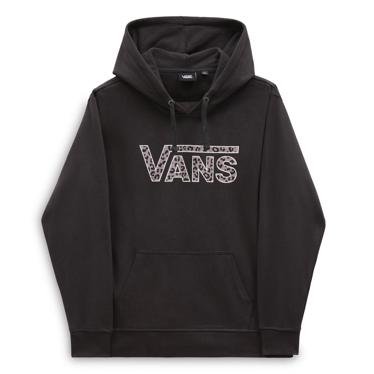 Hanorac negru DROP V CHEETAH PULLOVER FLEECE-B