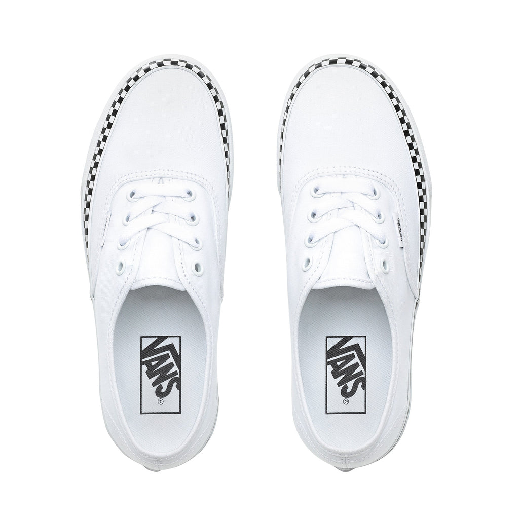 Tenisi Authentic (Checkerboard Foxing) Alb
