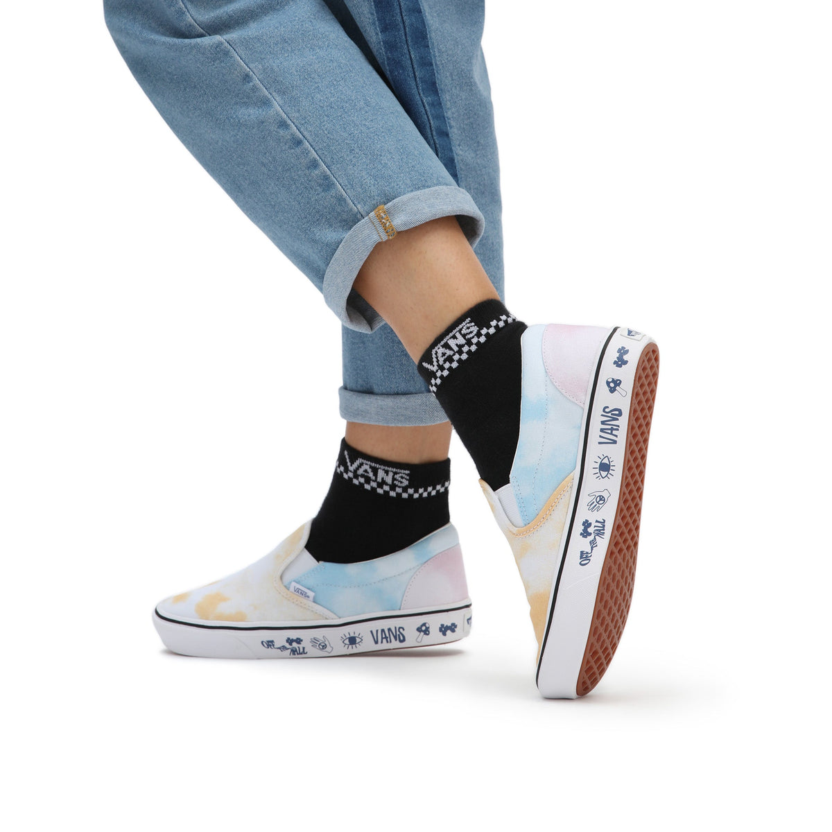 Tenisi Vans Slip-On Pastel Tie Dye ComfyCush