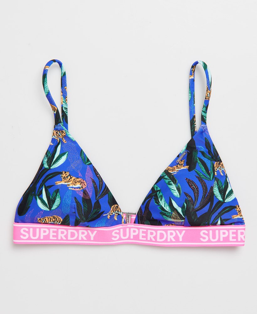 Sutien de Baie Tri Jungle Fixed Albastru
