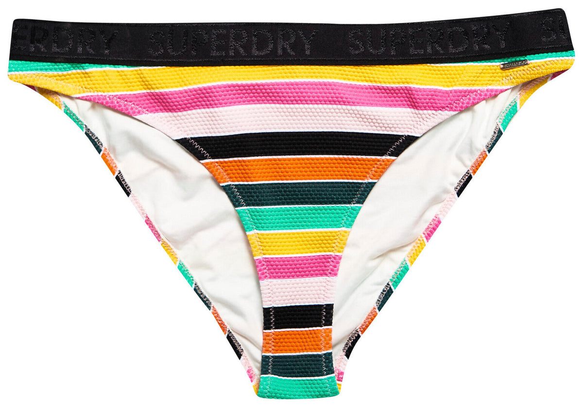Slip de baie Vert Stripe SUPERDRY