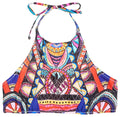 Sutien de Baie Neon Tribal Bikini Top Multicolor
