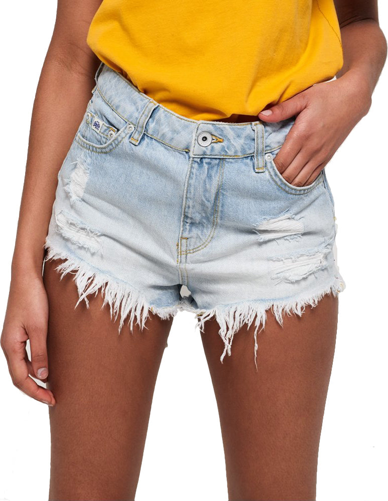 Pantaloni scurti denim Eliza SUPERDRY