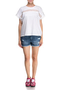 Pantaloni scurti din denim Boyfriend Black Orchid