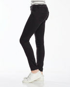 Pantaloni skinny negri Vans cu talie mid-rise