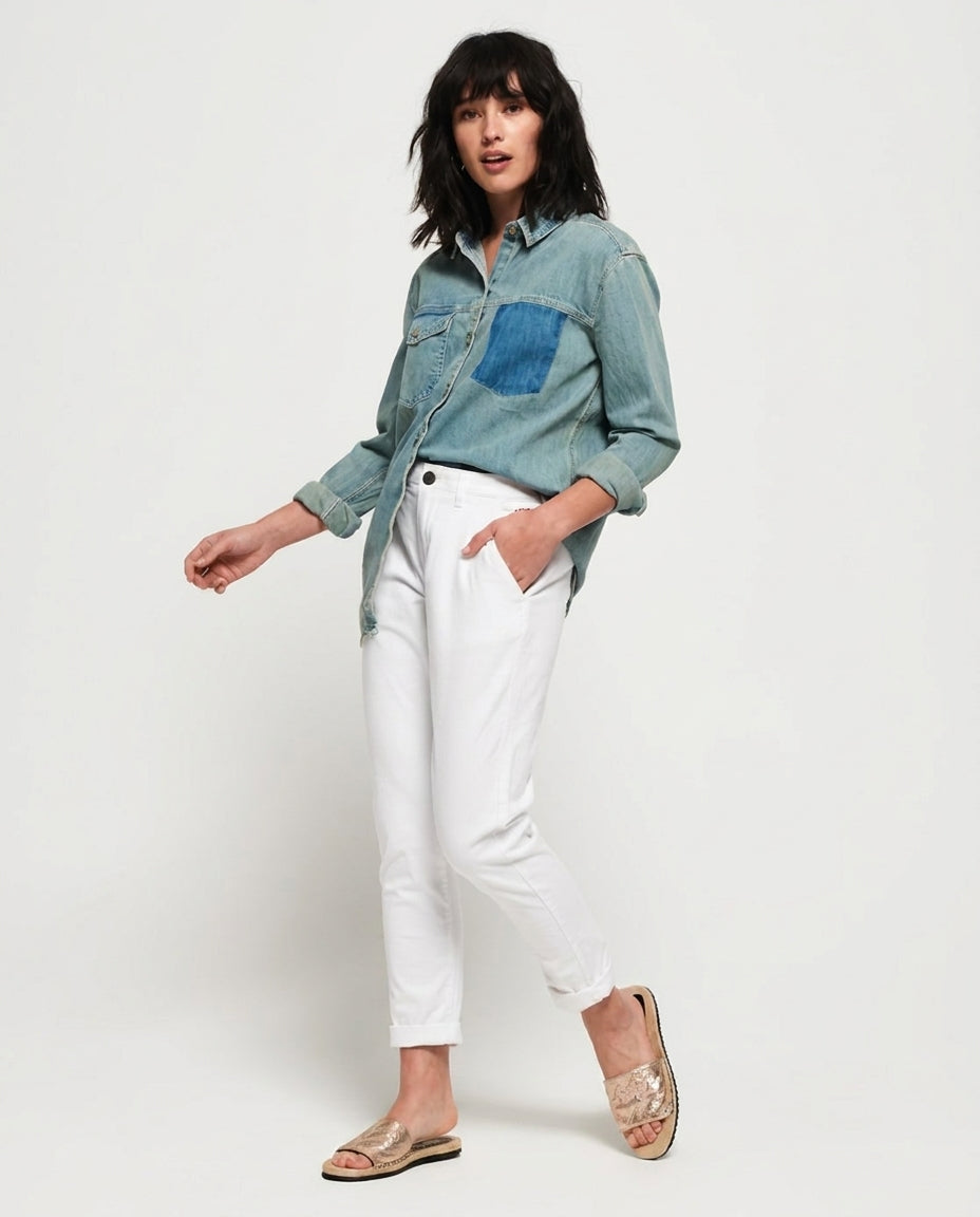 Pantaloni dama City Chino SUPERDRY