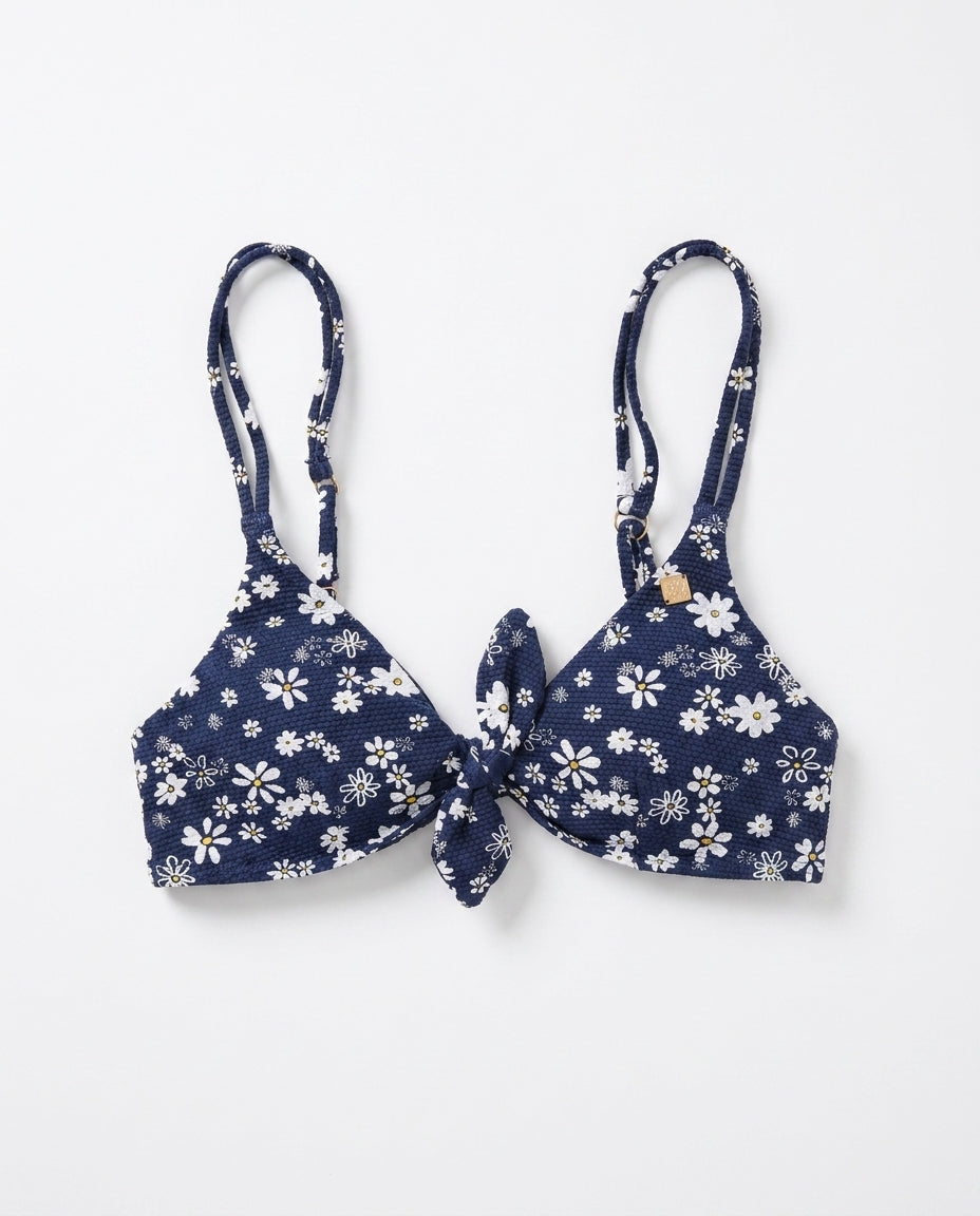 Articol De Plaja Felicity Tie Crop Bikini Top Negru