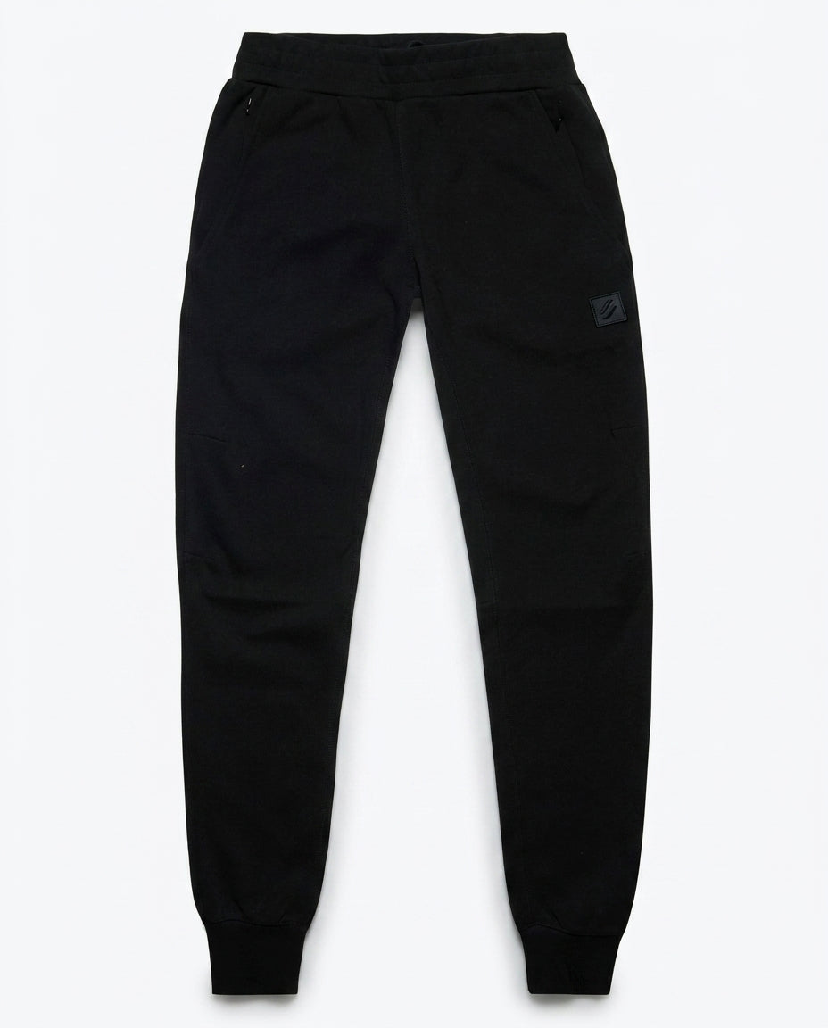 Pantaloni sport negri SUPERDRY Code Tech