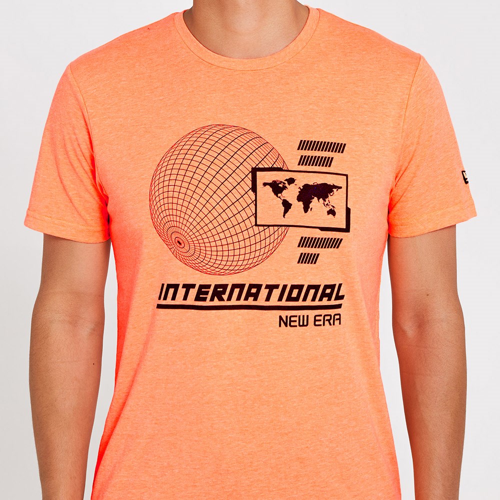 Tricou portocaliu Graphic Neon New Era