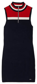 Rochie Mini Edit Zip Knit Albastru