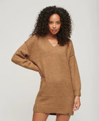 Rochie tricotata Superdry V NECK KNIT JUMPER DRESS
