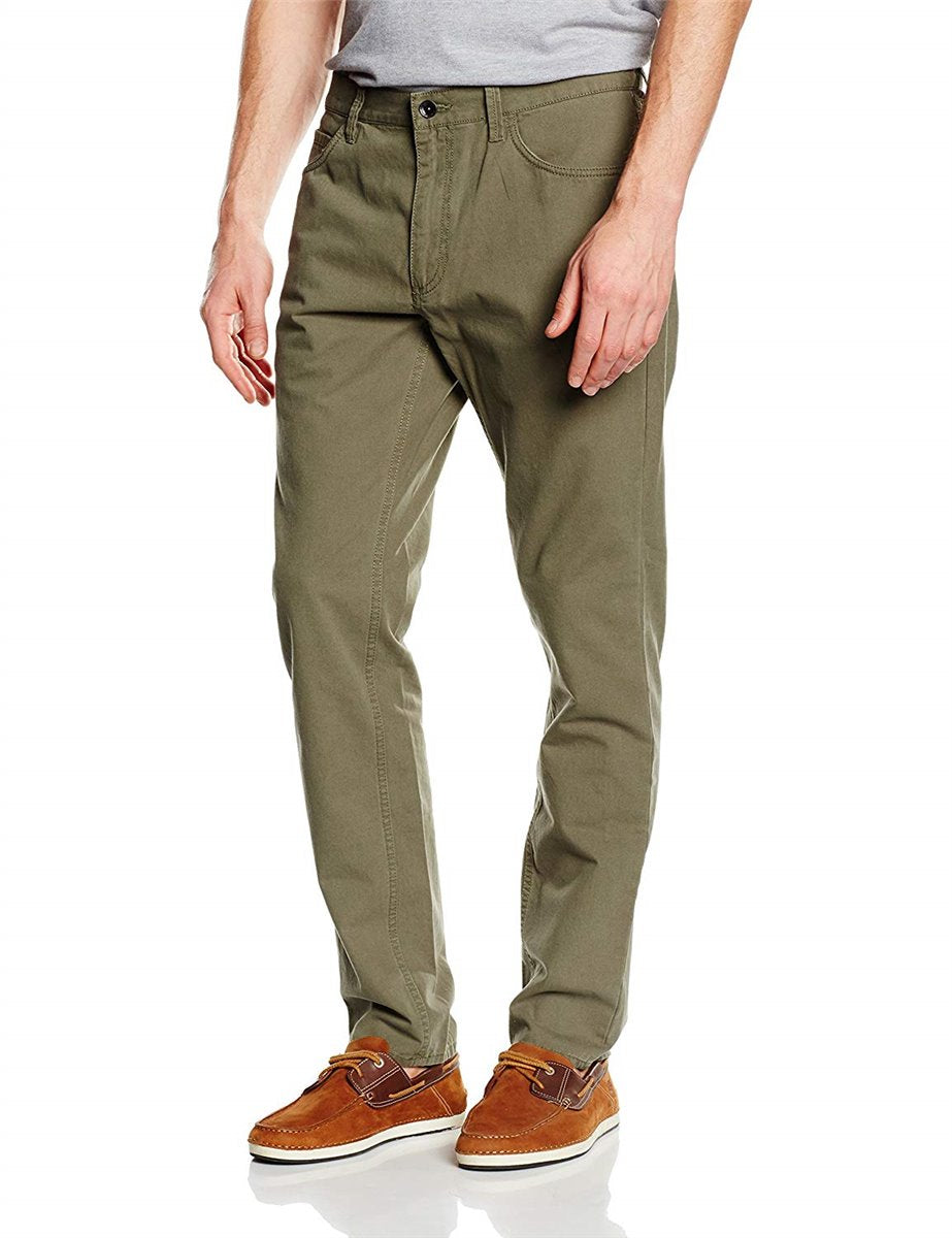 Pantaloni casual verzi Vans V46 Taper / Bo Anchorage