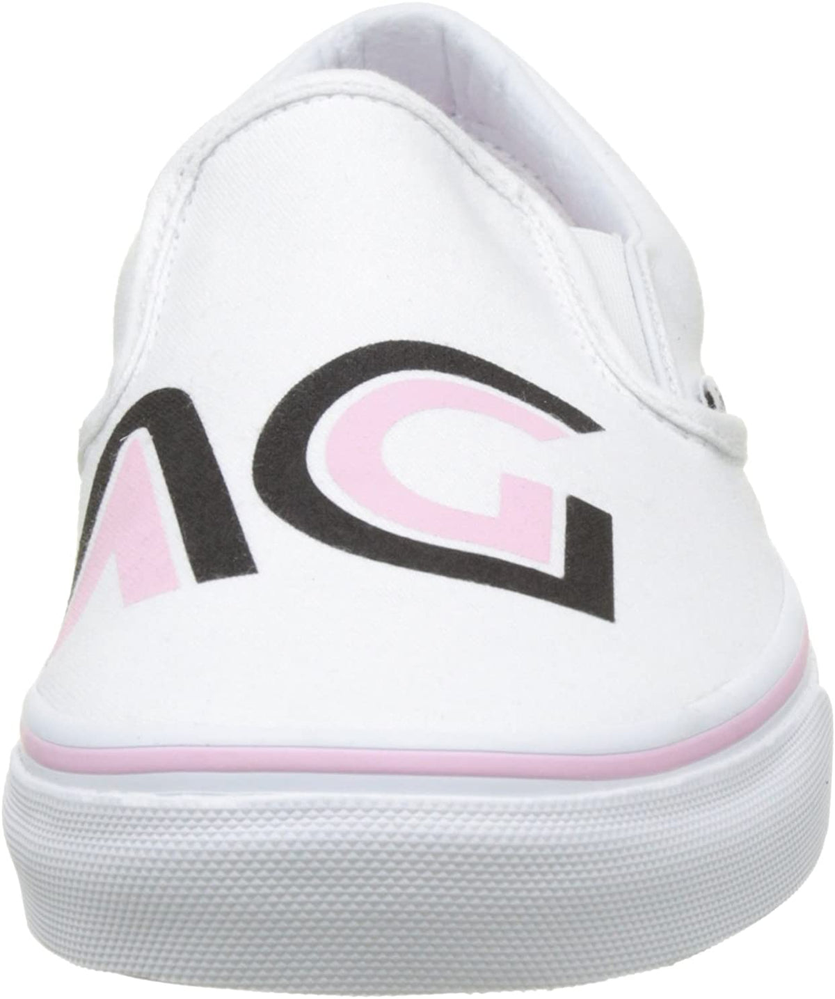 Tenisi albi Vans Slip-On OMG (Sayings)