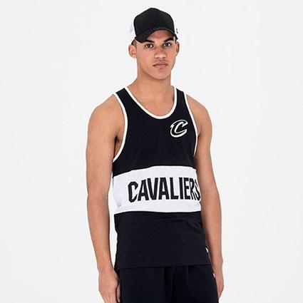 NBA MESH WORDMARK TANK CLECAV BLKWHI XXL 11604125 