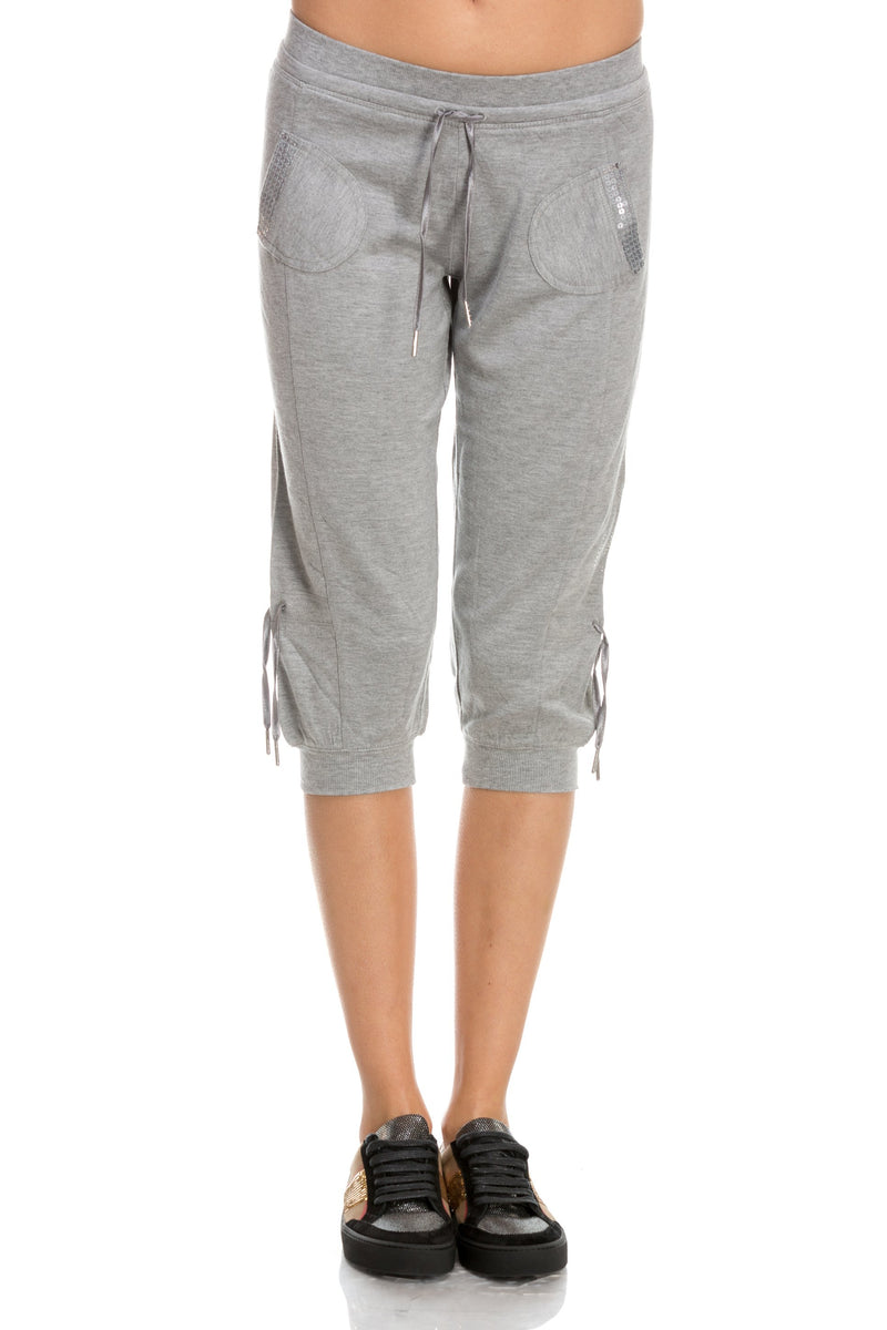 Pantaloni sport gri trei sferturi Freddy