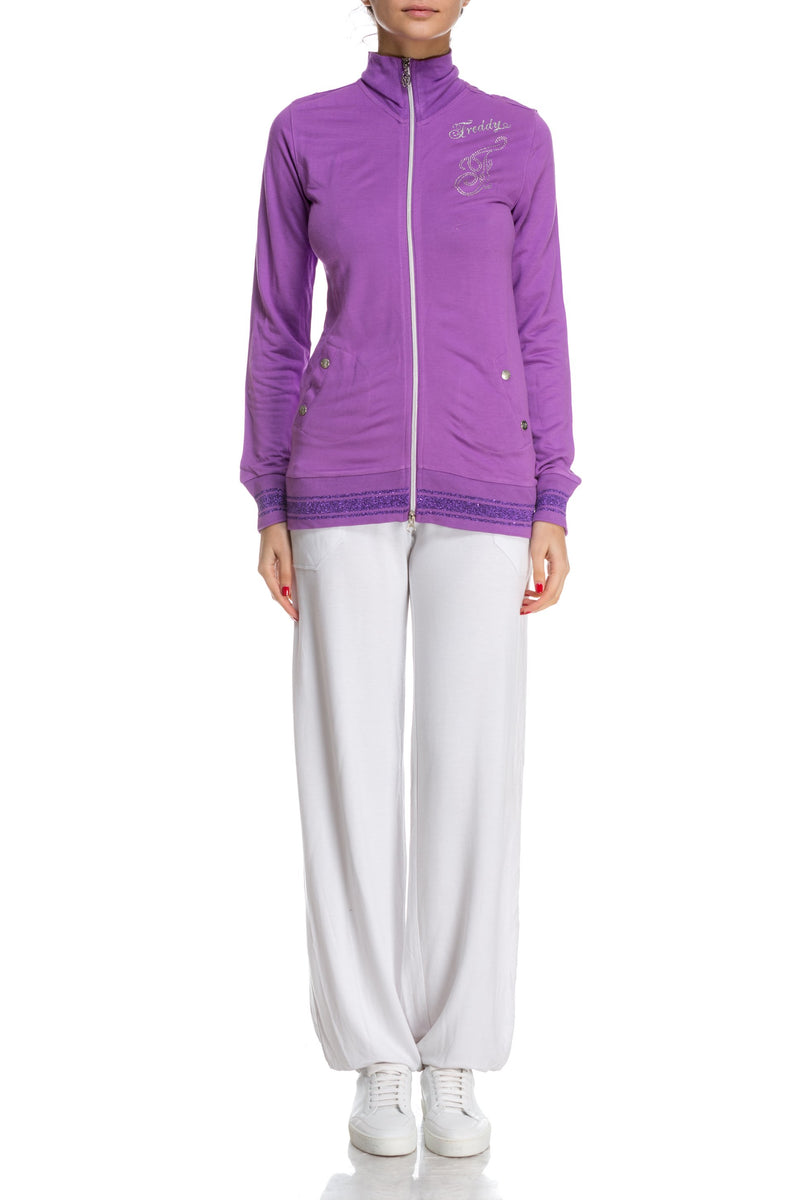 Bluza de trening mov Freddy