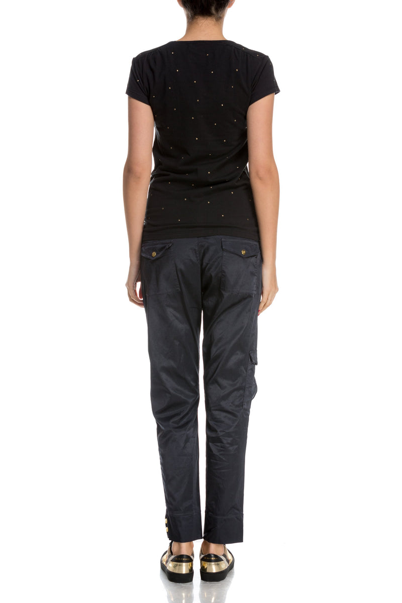 Tricou negru pentru femei Freddy