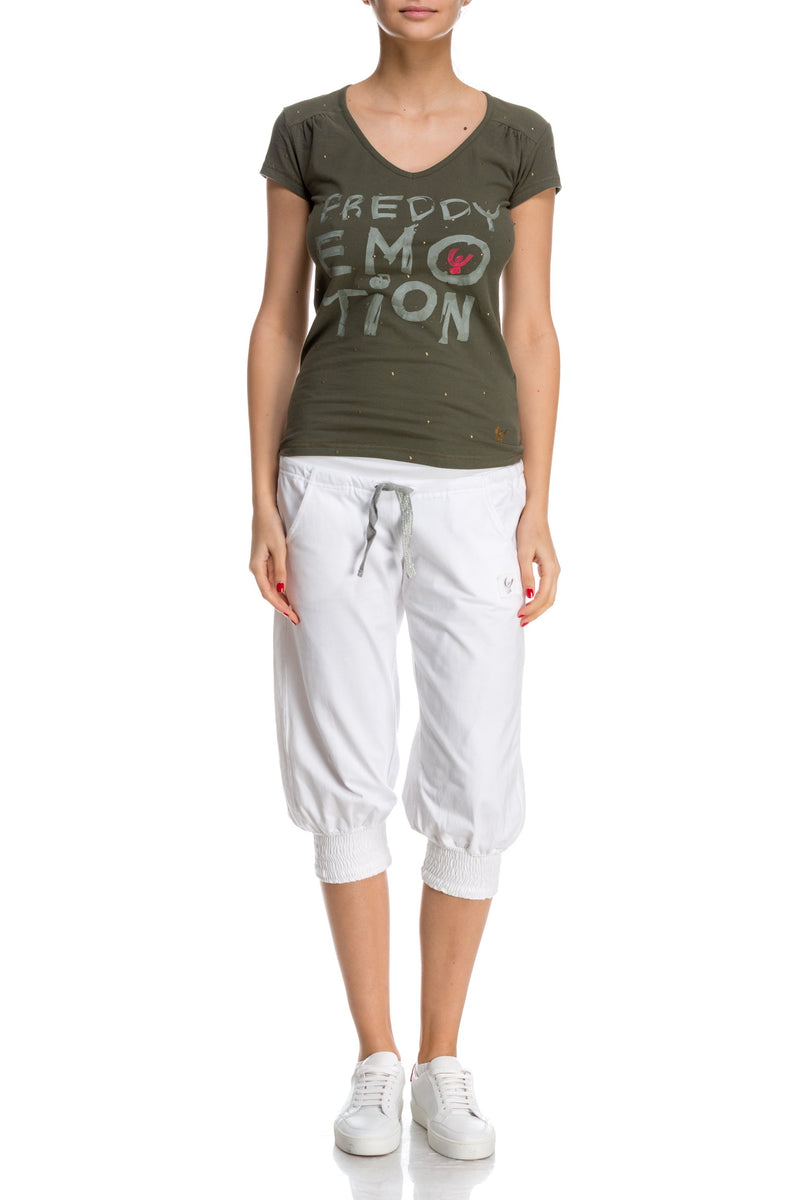 Tricou verde pentru femei Freddy