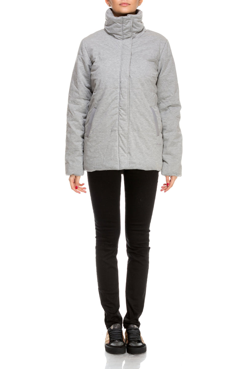 Geaca de fas gri pentru femei Freddy