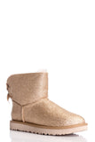 Cizme de piele Mini Bailey Bow Sparkle UGG AUSTRALIA Femei 1100053 GOLD