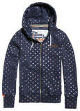 ORANGE LABEL AOP ZIPHOOD