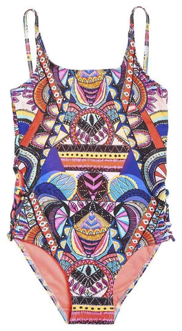 NEON TRIBAL SWIMSUIT 