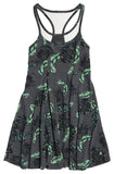MESH YOKE DRESS