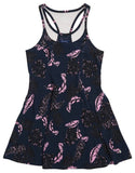 MESH YOKE DRESS
