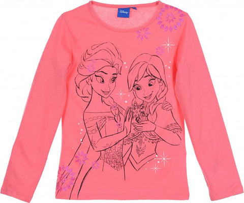 Bluza fete roz cu maneca lunga Frozen Disney 4-8 ani 