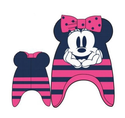 Caciula roz de fete Minnie 0-4 ani