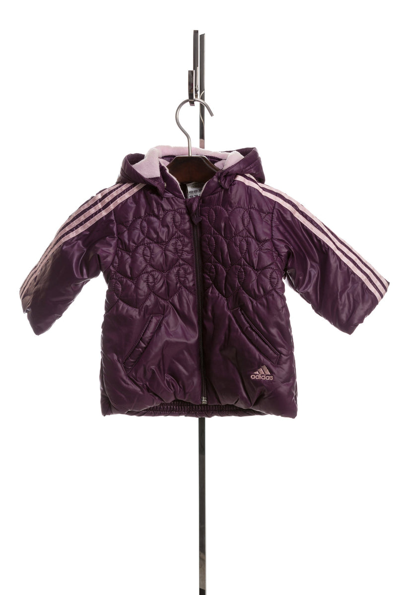 Geaca de copii mov Adidas