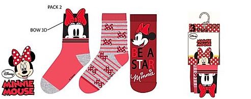 Set sosete de copii colorate Minnie Disney