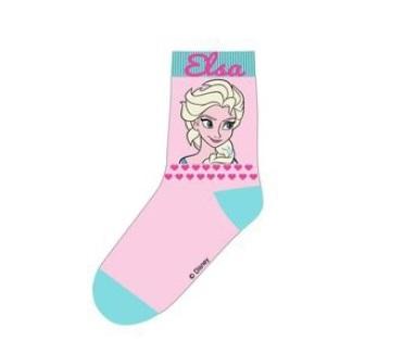 Sosete de copii din bumbac Frozen Disney roz deschis 2-10 ani