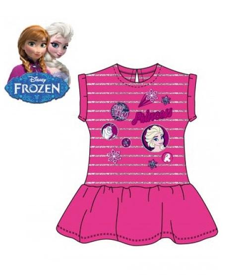 Rochie Frozen roz pentru fete 4-8 ani-1