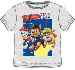 Tricou gri pentru copii PAW PATROL 