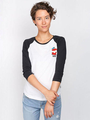 W DABS MYLA RAGLAN White/Black VN0A2YYPYB21 