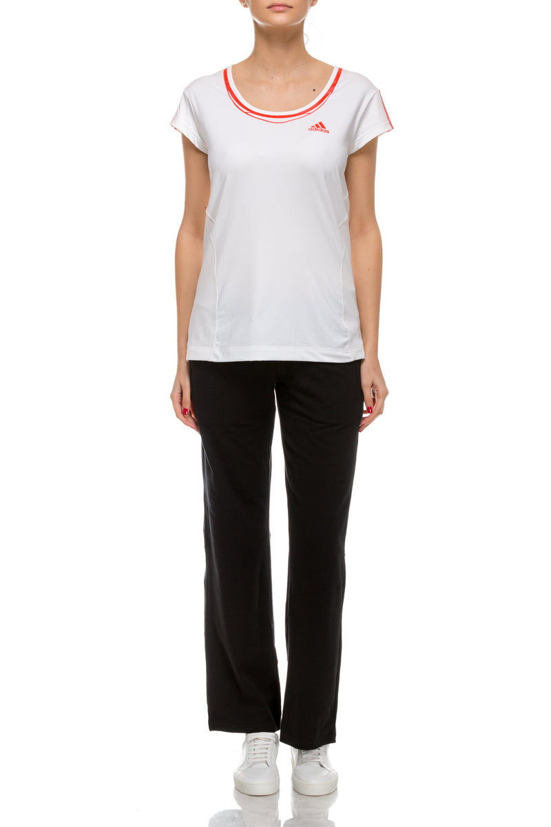 Tricou alb cu Roșu Adidas Originals