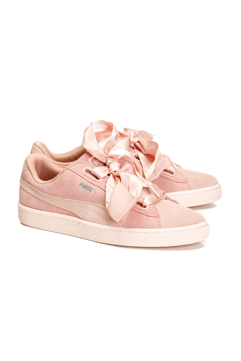 Pantofi sport din piele intoarsa Heart Pebble Puma