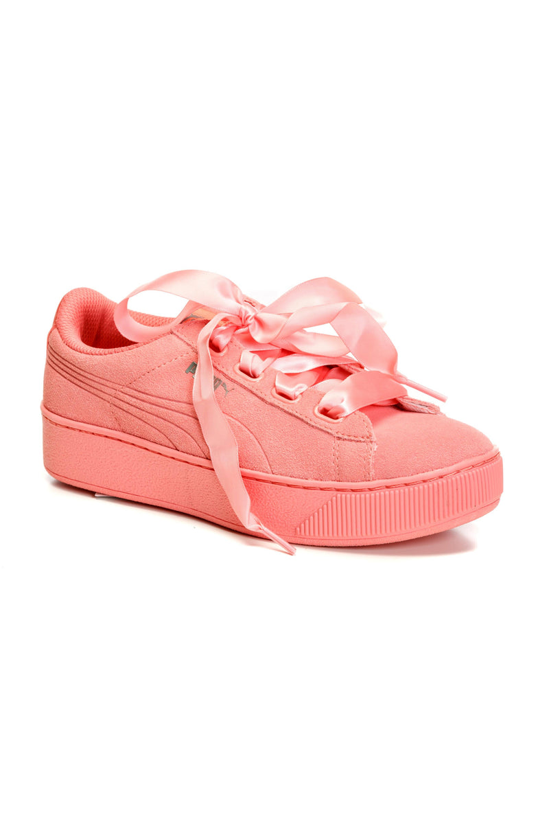 Pantofi sport din piele intoarsa Vikky Platform Puma